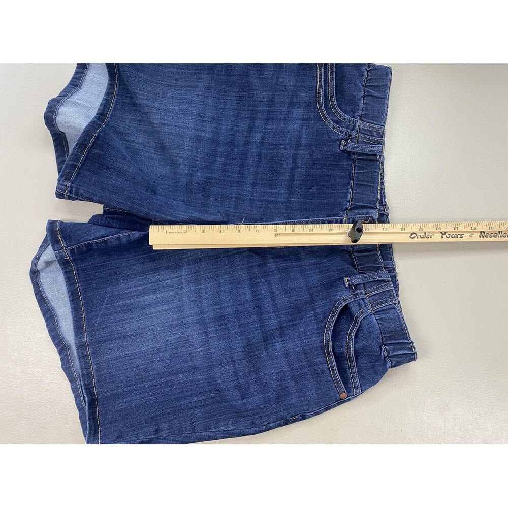 Judy Blue Denim Shorts 2X Mega Stretch Elastic Waist Blue Jean Dark JB150275 7"L - Picture 5 of 12